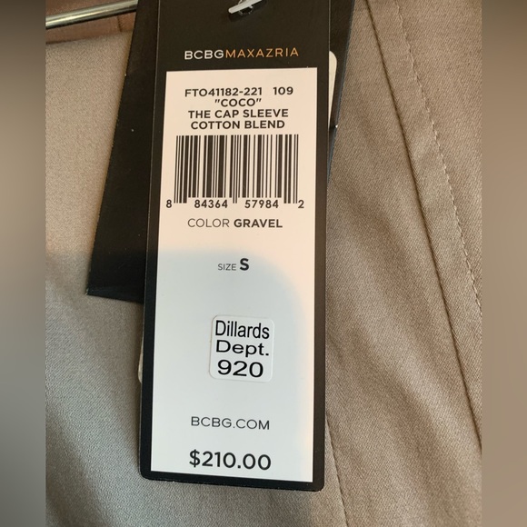 NWT BCBG MaxAzria cotton cap sleeve “coco” suit - Picture 2 of 10